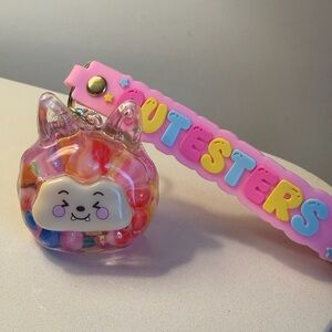 Pink Monster Cutester Key Chain Bag Charm New